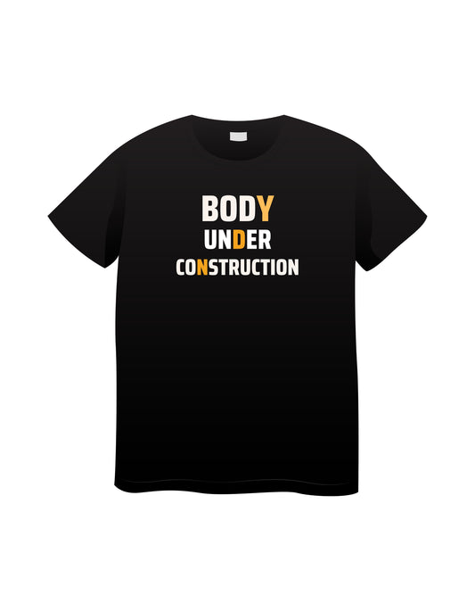 Body Under Construction Black T-shirt